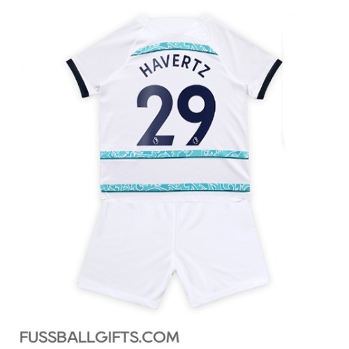 Chelsea Kai Havertz #29 Fußballbekleidung Auswärtstrikot Kinder 2022-23 Kurzarm (+ kurze hosen)